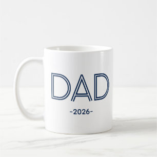 Papa élégant avec mug à café personnalisé année