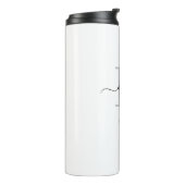 Papa Elegant Script Monogram Thermosbeker (Gedraaid links)
