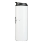 Papa Elegant Script Monogram Thermosbeker (Geroteerd rechts)