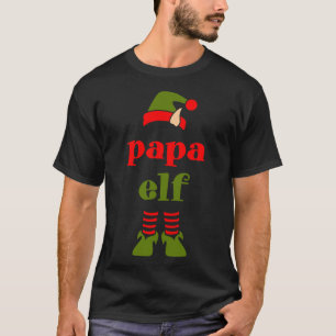 Papa Elf Mannen kerstmis T-shirt