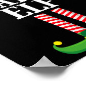 Papa Elf Matching Familiegroep Kerstfeest Pyj Poster (Hoek)