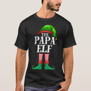 Papa Elf Matching Family Kerstmis Pajama T-shirt