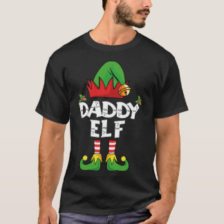 Papa Elf Matching Family Kerstparty Pajama T-shirt