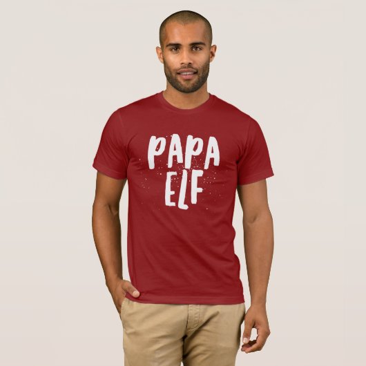 Papa Elf T-shirt (Voorkant volledig)