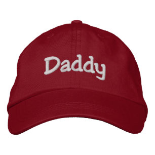 Papa Embroided Baseball Hat Pet   Rood