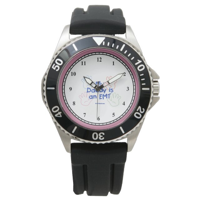 Papa EMT Hands Horloge (Voorkant)