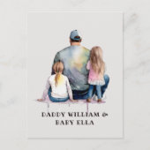 Papa en aughters op maat (9) briefkaart (Voorkant)