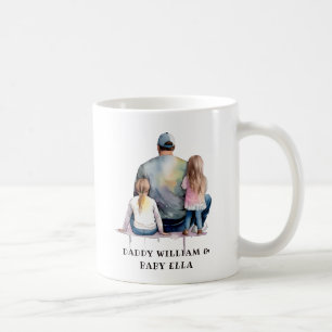 Papa en aughters op maat (9) koffiemok