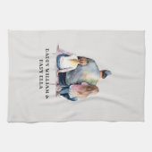 Papa en aughters op maat (9) theedoek (Horizontaal)