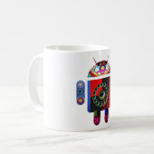 Papa en Baby Android - Art101 van Navin Koffiemok (Voorkant links)