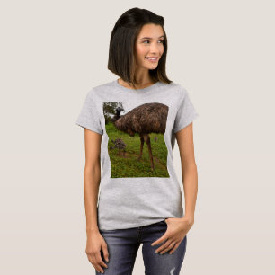 Papa en Baby Emus gaan een loopje maken. T-shirt