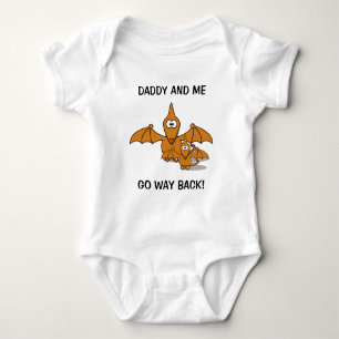 Papa en Baby Pterodactyl Romper