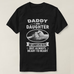 Papa en dochter hebben niet altijd oog voor oog, m t-shirt