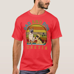 Papa en Dog Forever Pet Animal German Shepherd T-shirt