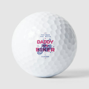 Papa en fietsen het man de mythe van de legende golfballen