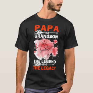Papa en Grandson de legende en de erfenis T-shirt