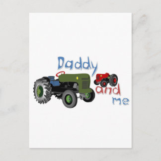 Papa en ik Tractors Briefkaart