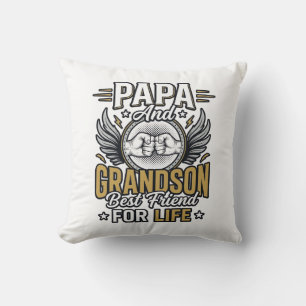 Papa en kleinzoon beste vriend voor het leven shir kussen