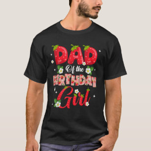 Papa en mama verjaardag meisje aardbei bes zoete O T-shirt