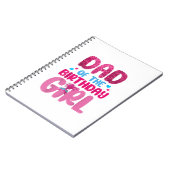 Papa en mama verjaardag meisje familie matching notitieboek (Linkerzijde)