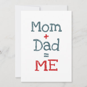 Papa en mama zijn mij kaart