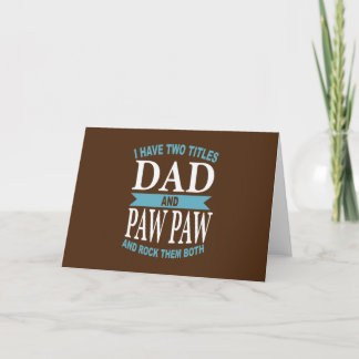 Papa en opa, ik rock ze feestdagen kaart