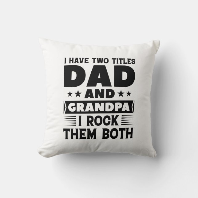 Papa en opa kussen (Voorkant)