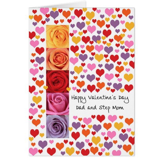 Papa en Step Mam Kleurde Valentijnsdag (Voorkant)