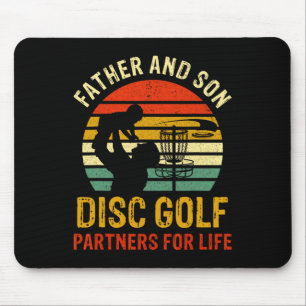 Papa en zoon Disc Golf Partners voor het leven Vad Muismat