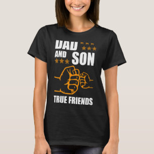 Papa en zoon ware vrienden vriendschap voor de eeu t-shirt