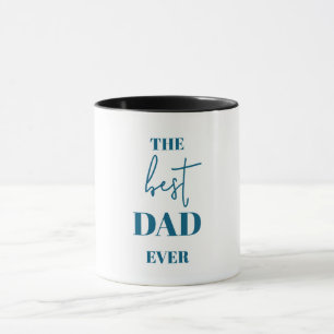 Papa & Enfant Mug - Cadre de Coeur Meilleur Papa J