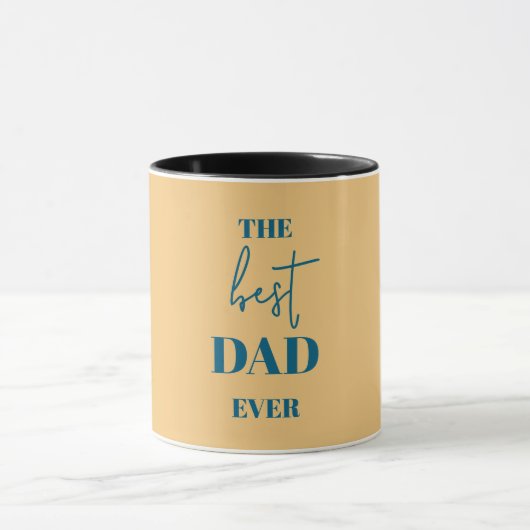Papa & Enfant Mug - Cadre de Coeur Meilleur Papa J (Centre)