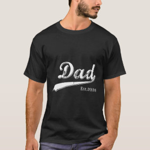 Papa Est 2016 Vaderdag Daddy Opgericht 2016 T-shirt