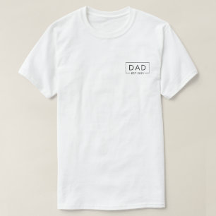 Papa est 2025 Papa wordt 2025 Logo New Dad 2025 T-shirt