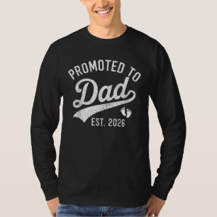 Papa Est 2026 Papa Worden Nieuwe Papa 2026 T-shirt