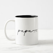 Papa Est 20XX Personalized Father's Day Gift Mug (Gauche)