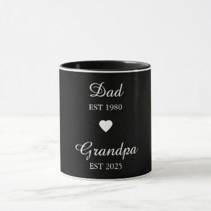 Papa est. & Grand-père est. Mug - cadeau de l'anné