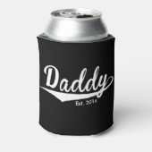 "Papa Est. Jaar toevoegen" Blikjeskoeler (Blikje Achterkant)