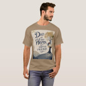 papa est mon t-shirt de héros (Devant entier)