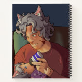 Papa et enfant 8,5 x 11 Carnet (Dos)