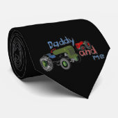 Papa et moi cravate de tracteurs (Roulé)