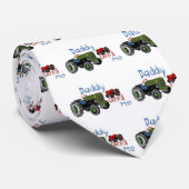 Papa et moi cravate de tracteurs (Roulé)