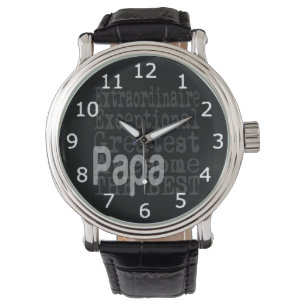 Papa Extraordinaire Horloge