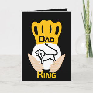 Papa Familie Leeuw Koning-Aanpassen Kaart
