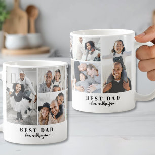 Papa Familiefotocollage Vader Koffiemok