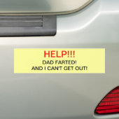 Papa Fared Bumpersticker (Op auto)