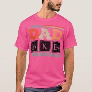 Papa Fathers Day Periodic Table Funny Dad Jokes D T-shirt