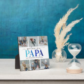 Papa Fête des pères Photo Collage Plaque (Insitu)