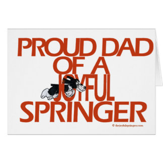 Papa fier de Springer joyeux