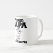 Papa fier d'une tasse de Schnauzer (Devant droit)